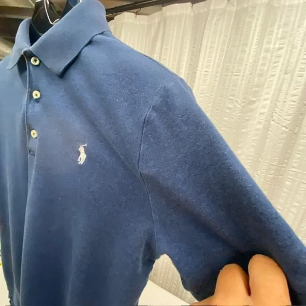 Polo Ralph Lauren Polo Shirt Men's Small Blue Classic Fit Pony Logo Cotton